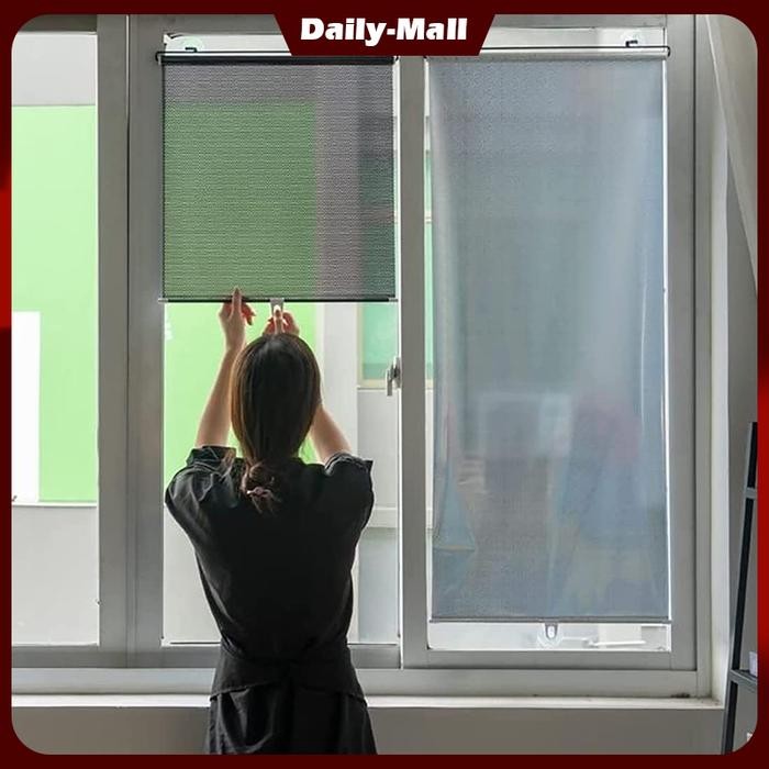 Tirai Jendela Gulung Sunshiel Droll Kantor Kamar Rumah Tirai Pelindung Pasti Promo