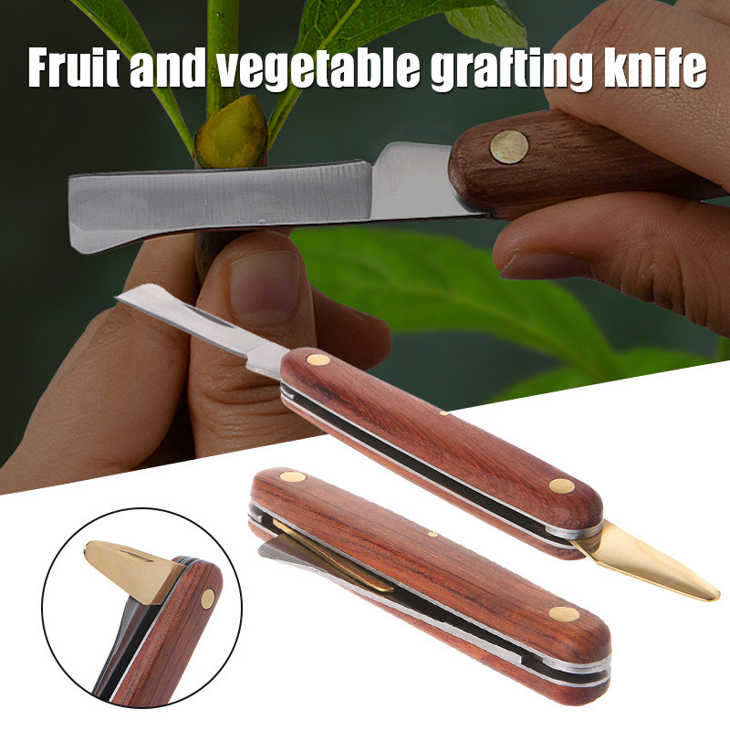 Grafting Tools Foldable Grafting Pruning Knife Professional Garden Grafting Cutter Stainless Steel W