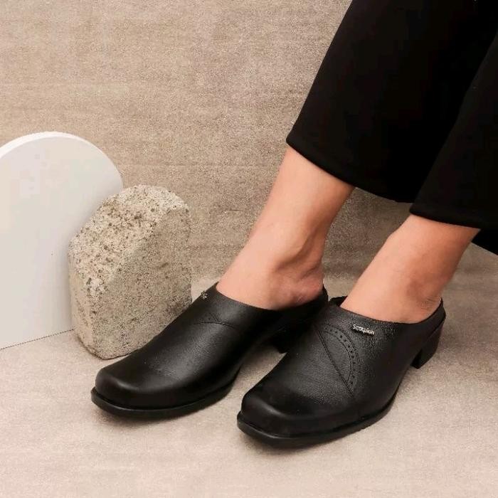 Original Scorpion 071330 Sepatu-Sandal (Bustong) Formal/Casual/Pantofel Wanita Bahan Kulit