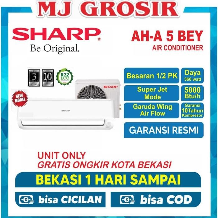 Ac Sharp Ah-A 05 Bey Sanken Esc 05 D/L 0,5Pk 1/2Pk R32 Low Watt Unit Only Berkualitas