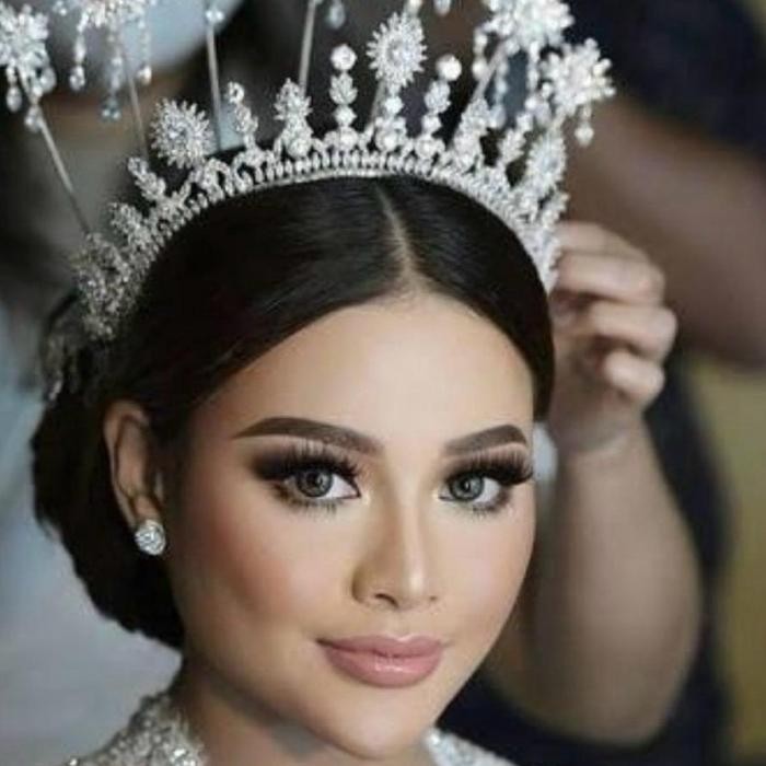 TERMURAH Aksesoris mahkota IRL aurel Versi besar jumbo big silver gola