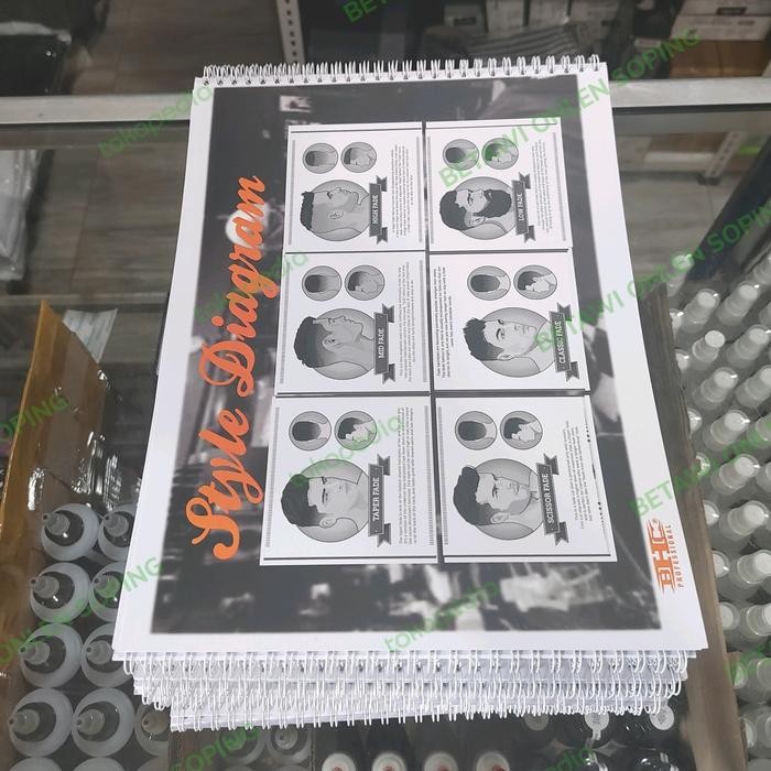 f6zf- Catalog Katalog Barbershop Model Gaya Rambut Pria Buku Majalah Barber