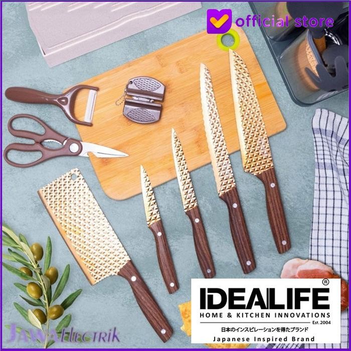 Idealife Profesional Pisau Set Idealife Il 163a Pisau Dapur Super Isi 5 Pcs