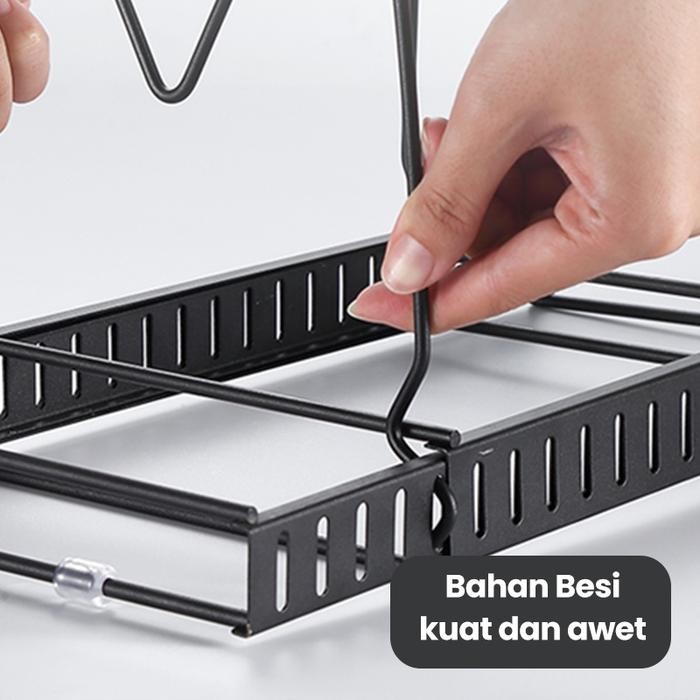 Dejavu Rak Piring Stainless Steel Dapur Rak Westafel Pengering Piring Tempat Tatakan Tirisan Piring