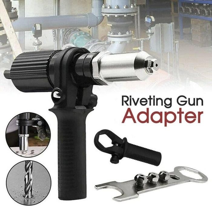 LncrMrt- Adapter Rivet Premium Body Metal Riveter Bor Cordless Tang Ripet Gun