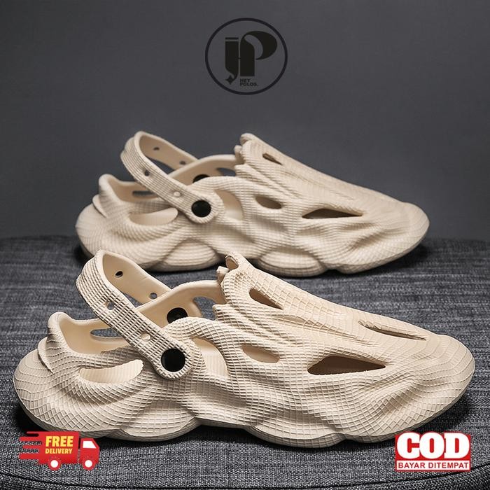 groceria Sandal Pria Hitam Sepatu Karet Pria Dewasa Casual Sandal Clogs Pria Sandal Pria Nyaman
