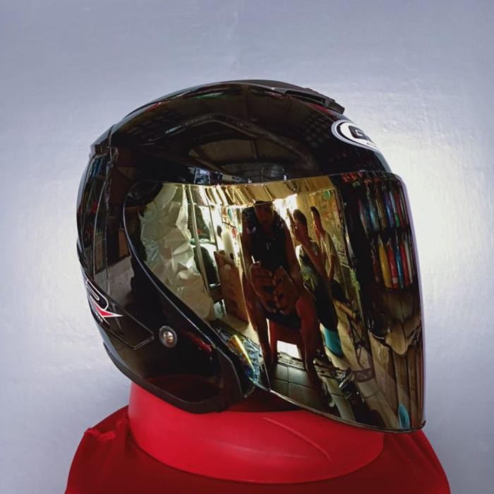 HELM G2 OPTIMAX SOLID BLACK+VISOR VENOM IRIDIUM