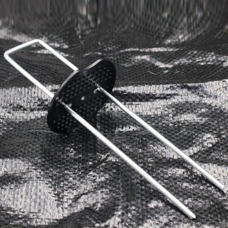 Fabric Stakes Galvanized Landscape Staple Metal Heavy Duty U Shaped Garden Landscape Ground Pin For