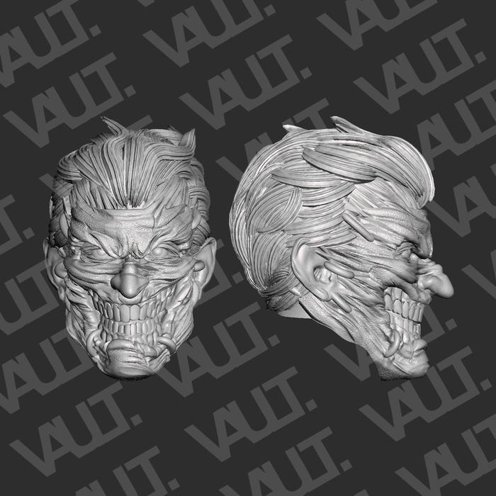 HOT SALE 1/12 CUSTOM DC MULTIVERSE MEZCO JOKER NEW 52 HEAD SCULPT HS TERMURAH