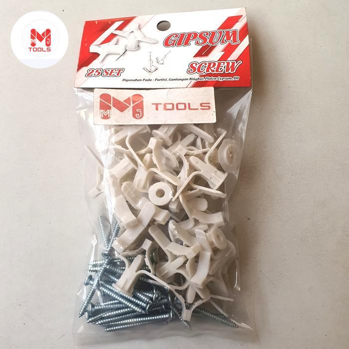 NEW Fisher Gypsum Termasuk Sekrup Isi 25 pcs - Gypsum Fisher