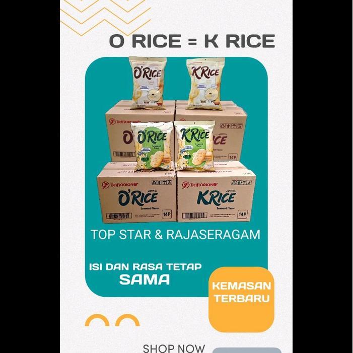 Termurah O K Crackers Rice Delfi Orion Krekers Beras O'Rice Orice Seaweed Ori K'Rice Krice O K Rice