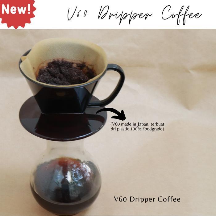Paket Hemat V60 Dan Server Kopi-Alat Kopi V60 Flat+Server Kopi