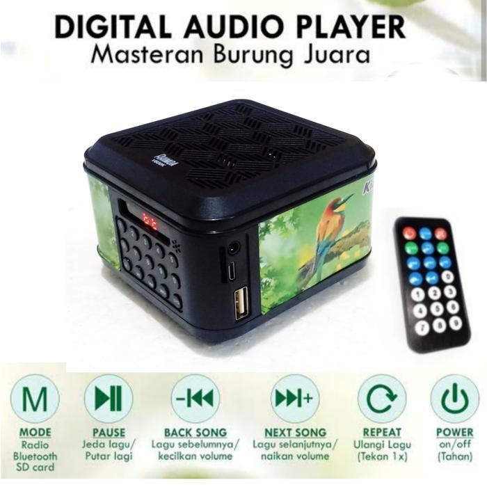 hitam moncer go masteran burung MP3 speaker digital audio juara suara
