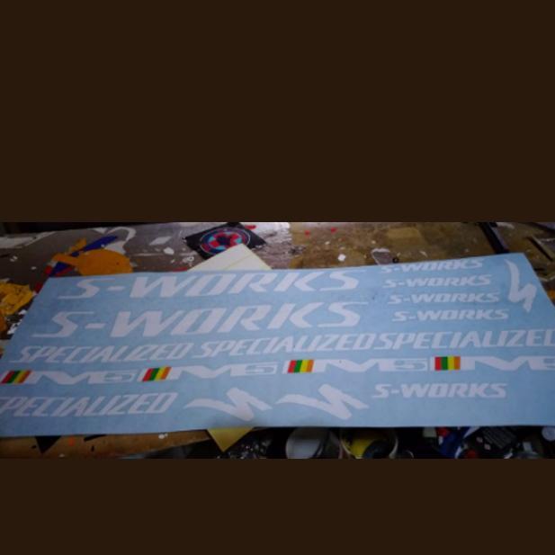 Stiker Sepeda S-Works Specialized Cuttingstiker Terlaris