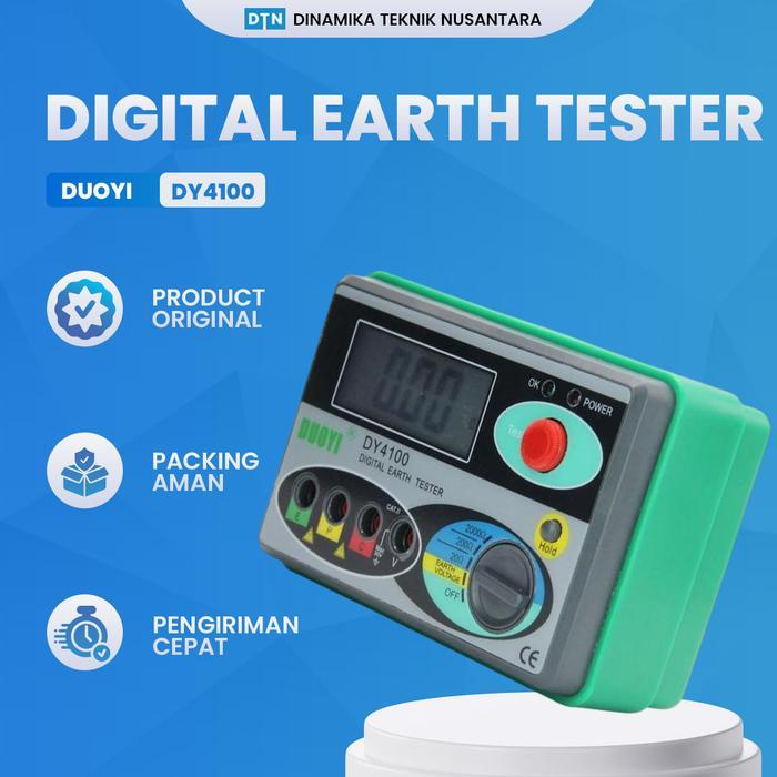 DIGITAL EARTH TESTER GRONDING DY 4100 MEGGER EARTH TESTER