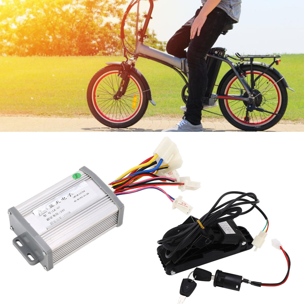 NEW Controller Pedal Throttle Kit 24V 1000W Electric Tricycle Brushed Controller Pedal Throttle Kit 