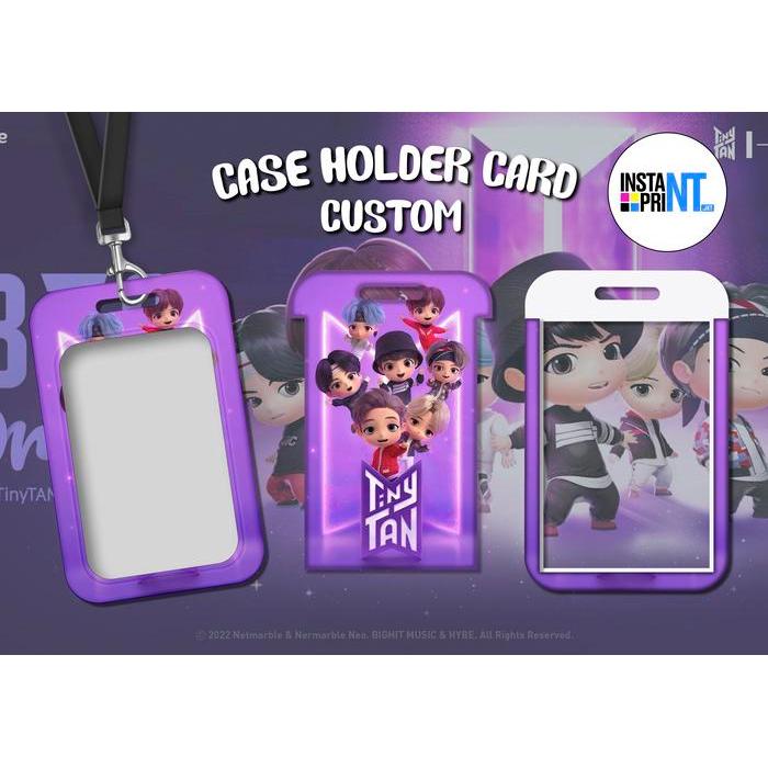 Readyy Case Holder / Card Holder Custom Print Uv Bebas Gambar Print 2 Sisi