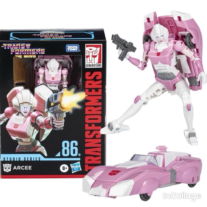 HOT SALE TRANSFORMERS ARCEE STUDIO SERIES 86 TRANSFORMER ROBOT AUTOBOT PINK CAR HASBRO ORIGINAL