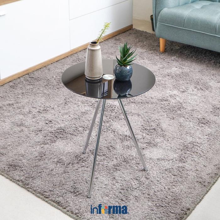 Informa Triplicy Meja Sisi - Hitam Meja Samping Meja Kecil End Table Meja Sofa Side Table Diskon