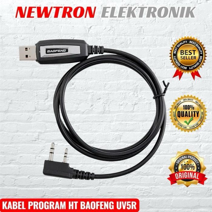 Kabel Program HT Baofeng UV5R UV82 Original Asli Compatible VERTEC Berlin Comteck Pofung BJH