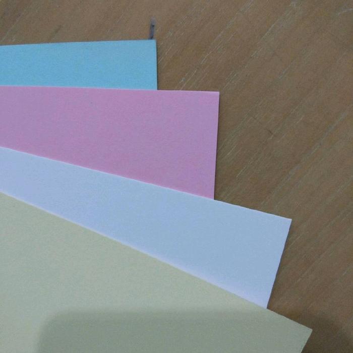 F4 Kertas Tik Warna 200 gsm isi 50 Lembar / Kertas BC / Kertas Brief Card 200 Gram Warna Muda