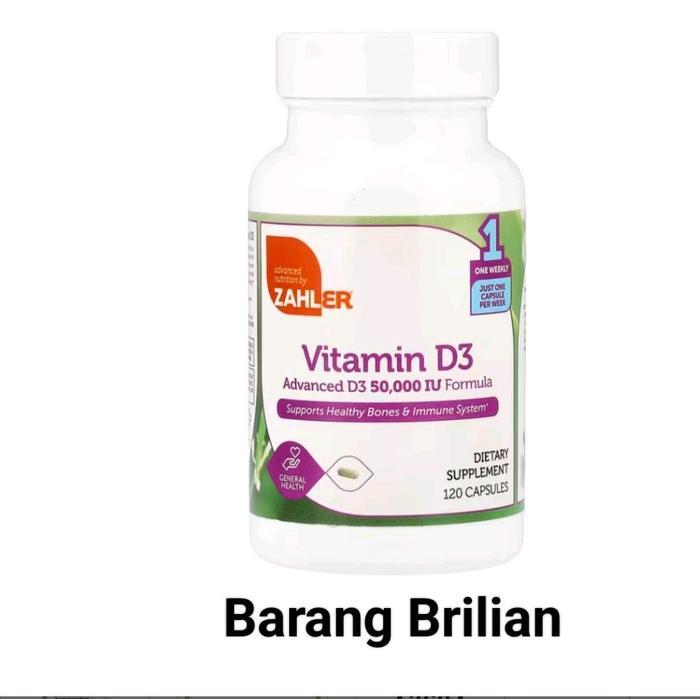 Zahler Vitamin D3 50000 IU 120 Caps USA