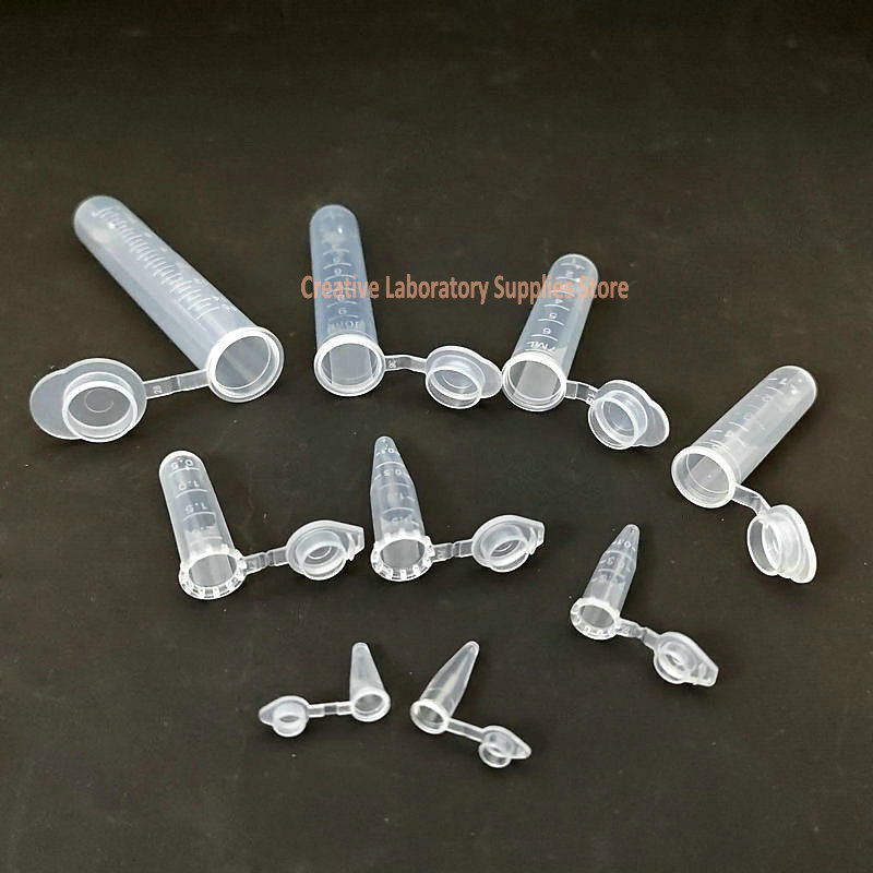 Laboratory clear/brown Plastic Centrifuge Tube EP test tube PCR tube Sample Repackaging small bottle