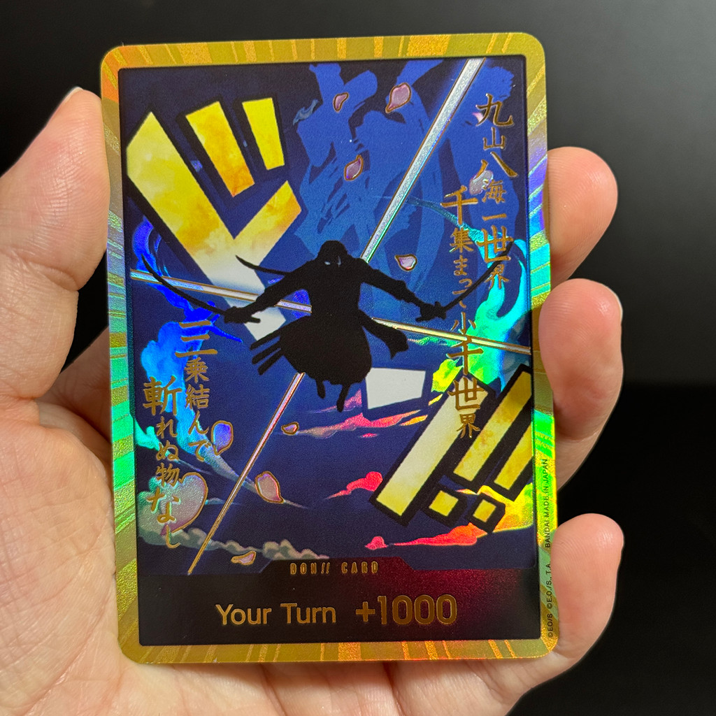 10PCS DON OPCG English TCG Gold DON Collection Cards Zoro Ace Doflamingo Rebecca FOIL NM