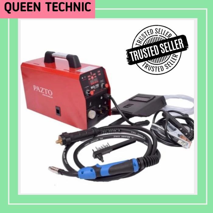 PAZTO Mesin Las MIG 160 A 5KG CO2 Tanpa Gas Welding Gasless Japan