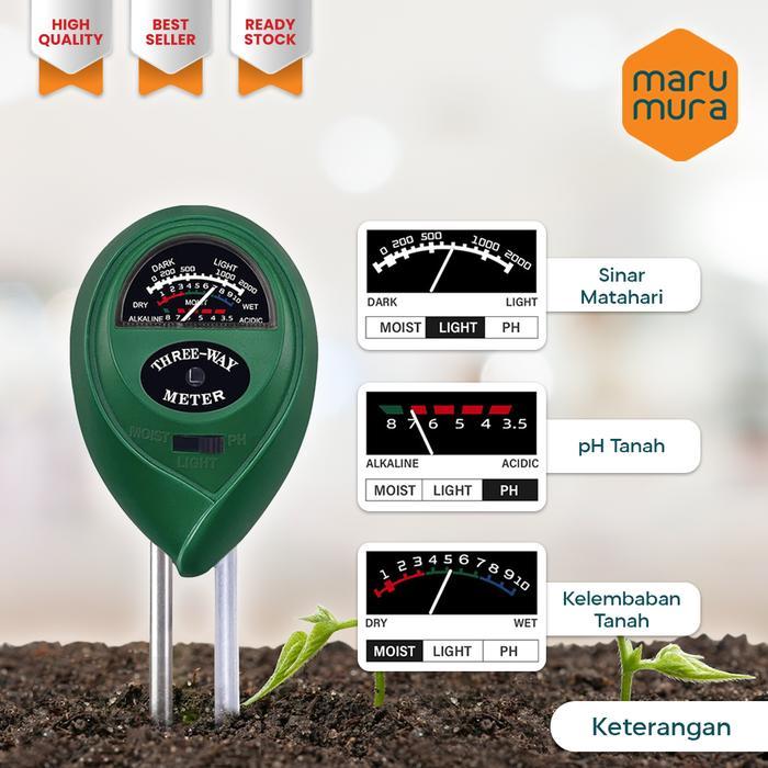 Promo Marumura Digital Tanah Ph Meter Analyzer Tester Soil Alat Ukur Original