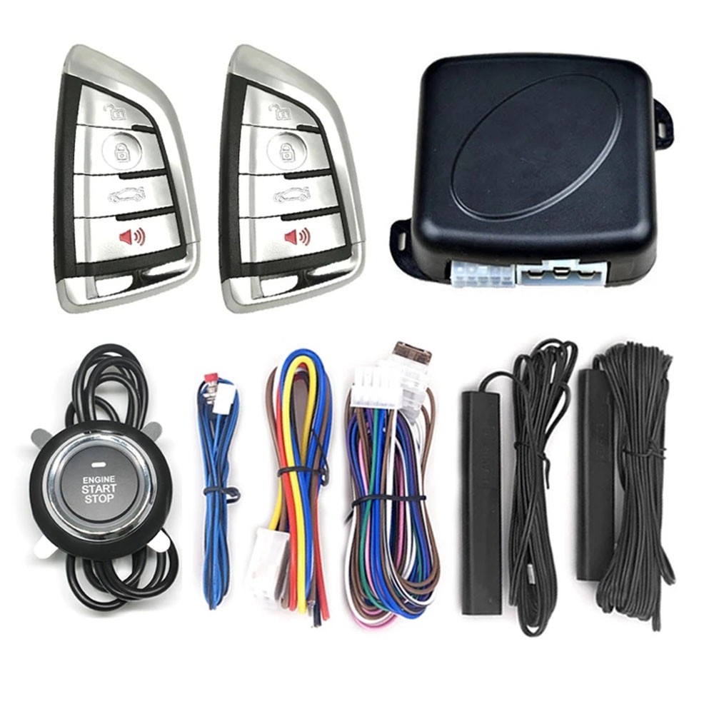 CAR ENGINE ONE-KEY START-STOP BUTTON SYSTEM PKE KEYLESS ENTRY SYSTEM CAR ANTI-THEFT ALARM REMOTE