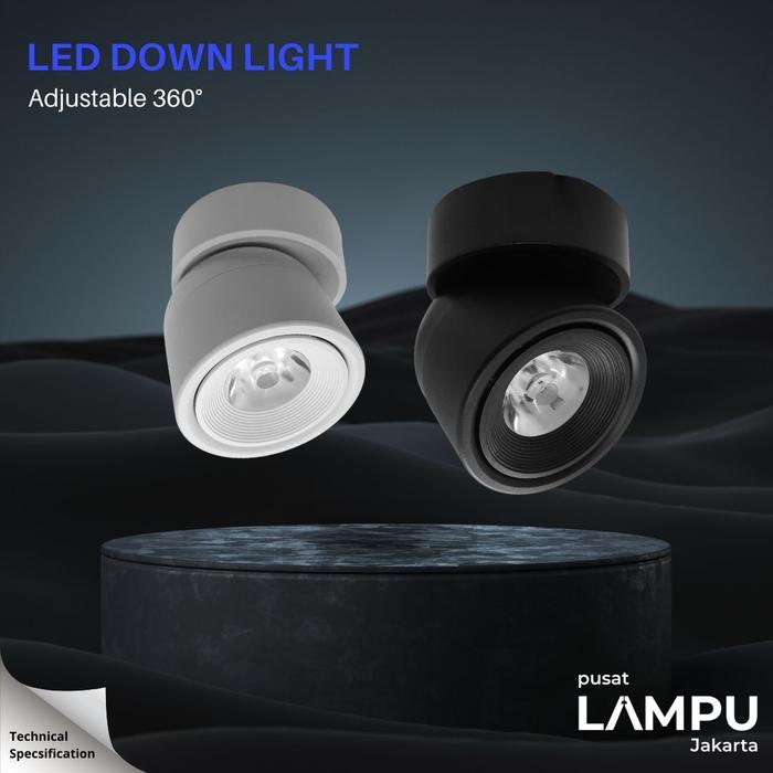 SPOTLIGHT ADJUSTABLE 12WATT BISA ROTATABLE