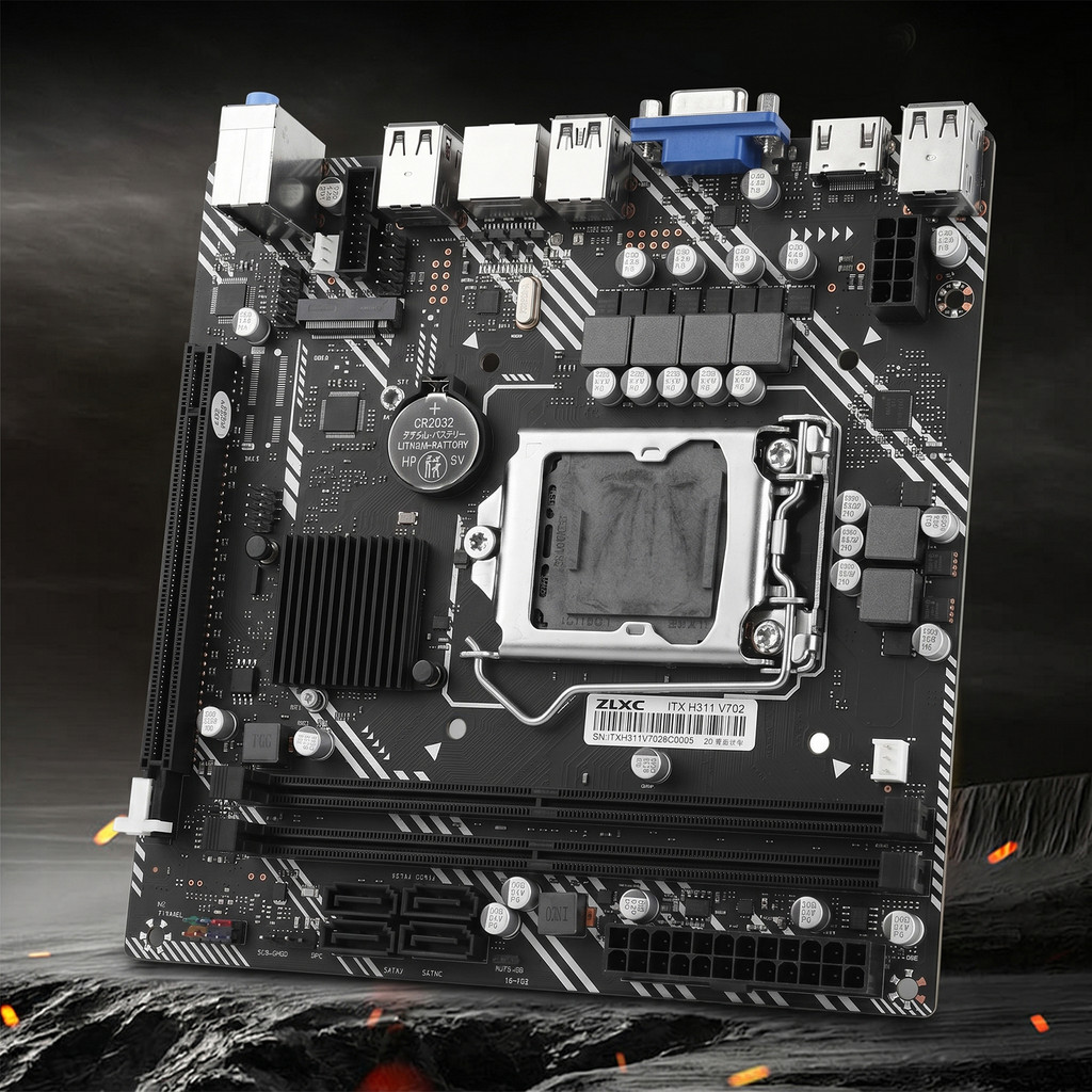 H311 Chipset ITX Motherboard Compatible with LGA 1155 Intel CPUs M.2 NVME SSD Compatible Motherboard
