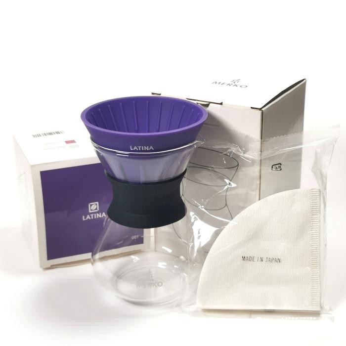 

DECANTER CARAFE 400ML + V60 VOLCANO DRIPPER+ 40P COFFEE FILTER+ KOPI