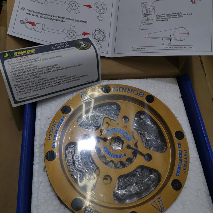 Gear Set Sinnob Megapro Gold