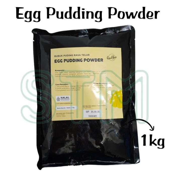

Mamiseler45 - Qudyewegg Pudding Powder Silky 1Kg - Bubuk Puding Rasa Telur Halal Bpom, Jadi 6 Liter