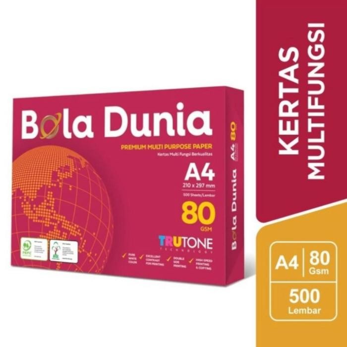 

NEW PRODUK KERTAS BOLA DUNIA A4 80 GR WARUNG ARA67