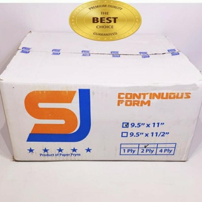 

NEW PRODUK KERTAS CONTINUOUS FORM SJ 9.5X11/2..2PLY STANDAR (PRS-BAGI2) WARUNG ARA67