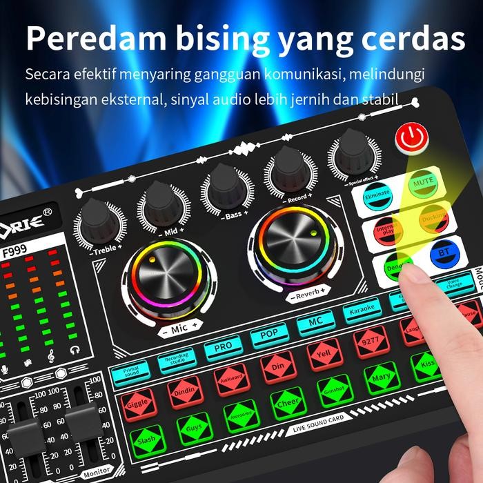 Afud Terang Jaya Siborie&Jerryan_Khan Rekomendasi Bersama Soundcard F999+Bm800Pro+Otg-2 In 1