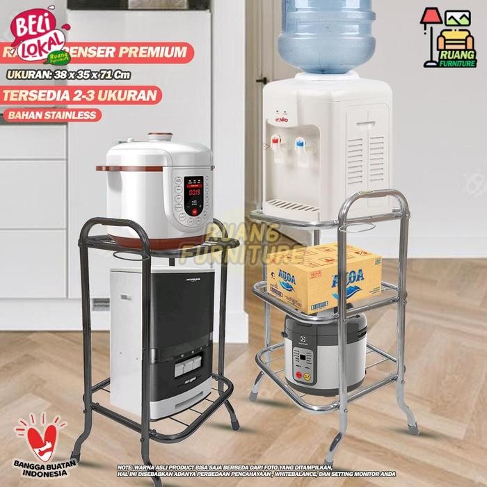 Rak Dispenser Besi Chrome Rak Dispenser Besi Cat Rak Dispenser 2 Susun Meja Dispenser air Galon