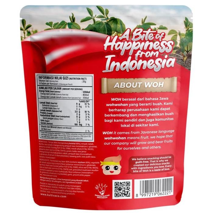 

Bundle 3pcs - Keripik Tempe Woh Chips 30gr