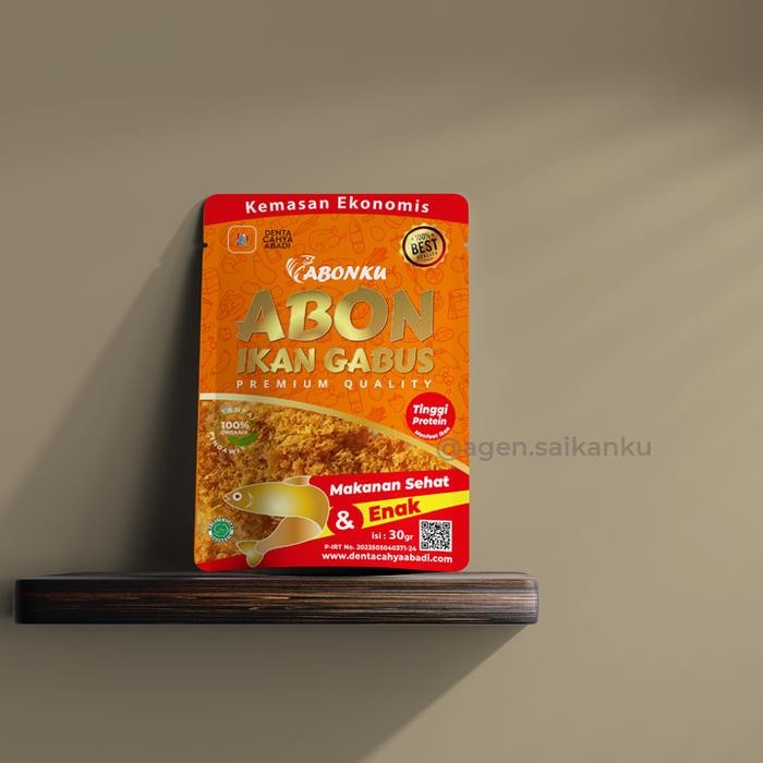 Abonku Original, Abon Daging Ikan Gabus/Kutuk Tinggi Protein. Kemasan