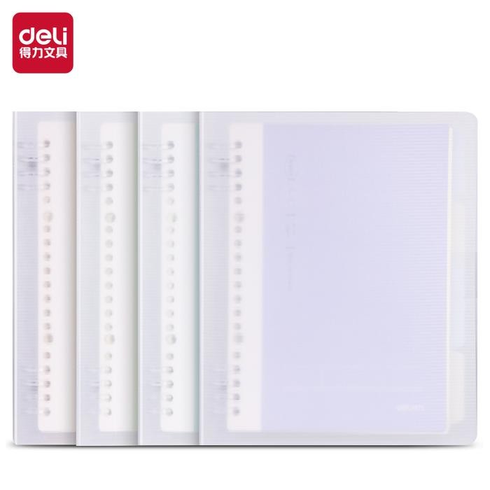 

Deli Binder / Loose-Leaf Notebook A5 Gratis Refill 60 Lembar HA560-1 Plastik Kertas Paper Stationery