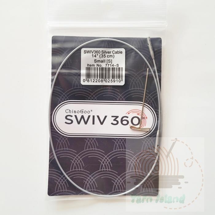 

Chiaogoo Swiv360 Silver Cable 14 Inch (35 Cm) Small
