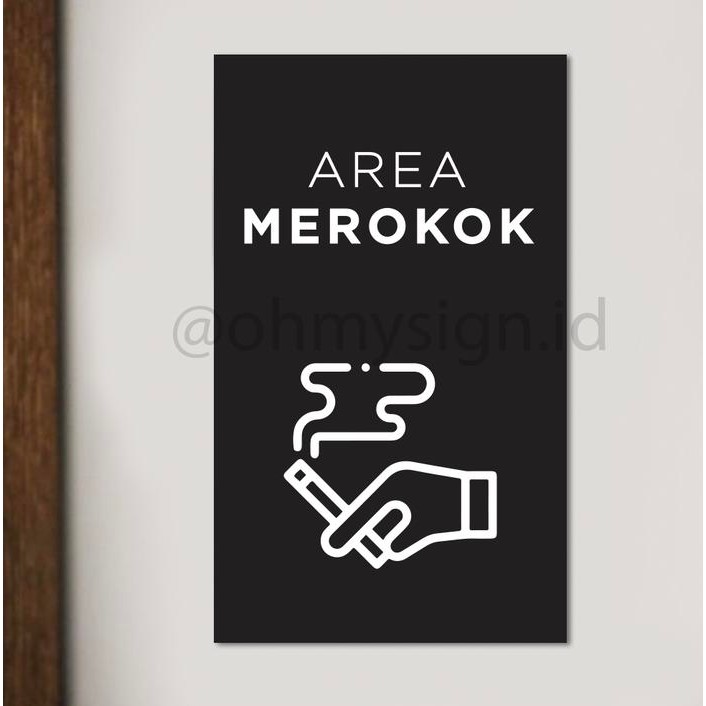 

SIGN AREA MEROKOK PRINTED PAPAN AREA MEROKOK ACRYLIC SIGN BOARD