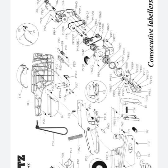 

KARET KECIL P 55 LABELLER BLITZ SPAREPART