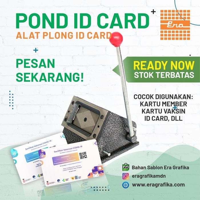 

ALAT POTONG / ALAT PLONG/ MESIN POND ID CARD INSTANT