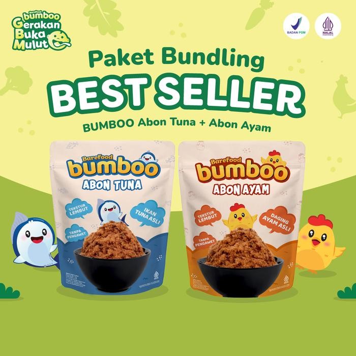 

Pilihan- Bundling Bumboo Abon Tuna + Ayam - Tekstur Lembut Mpasi Si Kecil - Sumber Protein -