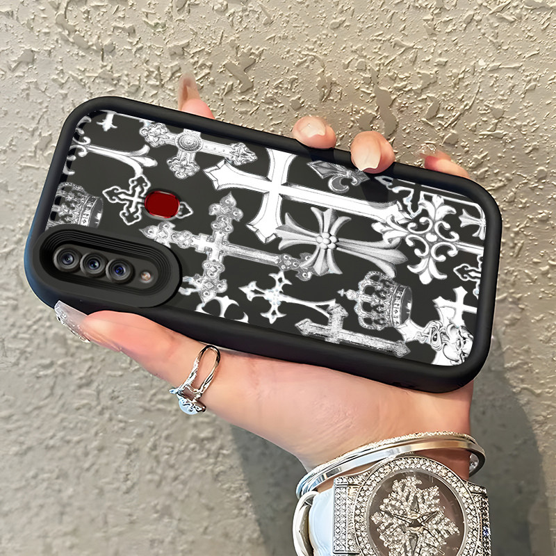 Casing Hp Samsung Galaxy A20s Case Casing Salib pola HP Kasing Silikon Softcase mata langit tangga