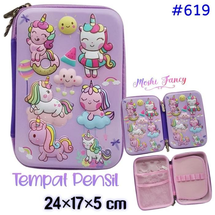 TEMPAT PENSIL UNICORN / PENCIL CASE SMIGGLE UNICORN / STATIONARY UNICORN / TEMPAT PENSIL SMIGGLE